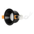 GLOBOSTAR® SIGMA 60891 Χωνευτή Στρόγγυλη Βάση Σποτ Οροφής/Μπάνιου για Λάμπα MR16/GU10 Αδιάβροχο IP65 - Μαύρο Αλουμίνιο & Λευκό Γυαλί - Φ8.5 x Υ4.4cm / Q7.5cm - ledmania.gr