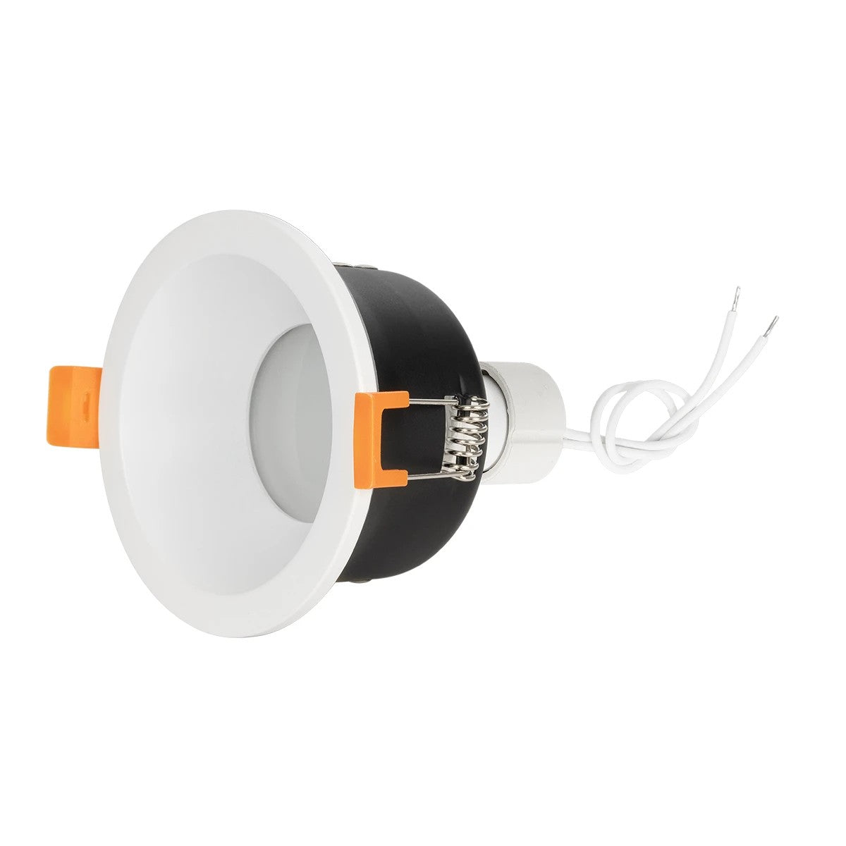GLOBOSTAR® SIGMA 60892 Χωνευτή Στρόγγυλη Βάση Σποτ Οροφής/Μπάνιου για Λάμπα MR16/GU10 Αδιάβροχο IP65 - Λευκό Αλουμίνιο & Λευκό Γυαλί - Φ8.5 x Υ4.4cm / Q7.5cm - ledmania.gr