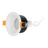 GLOBOSTAR® SIGMA 60892 Χωνευτή Στρόγγυλη Βάση Σποτ Οροφής/Μπάνιου για Λάμπα MR16/GU10 Αδιάβροχο IP65 - Λευκό Αλουμίνιο & Λευκό Γυαλί - Φ8.5 x Υ4.4cm / Q7.5cm - ledmania.gr