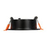 GLOBOSTAR® LAMDA 60893 Χωνευτή Στρόγγυλη Βάση Σποτ Οροφής/Μπάνιου για Λάμπα MR16/GU10 Αδιάβροχο IP65 - Μαύρο Αλουμίνιο & Λευκό Γυαλί - Φ8.5 x Υ3.5cm / Q7.5cm - ledmania.gr