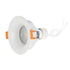GLOBOSTAR® LAMDA 60894 Χωνευτή Στρόγγυλη Βάση Σποτ Οροφής/Μπάνιου για Λάμπα MR16/GU10 Αδιάβροχο IP65 - Λευκό Αλουμίνιο & Λευκό Γυαλί - Φ8.5 x Υ3.5cm / Q7.5cm - ledmania.gr