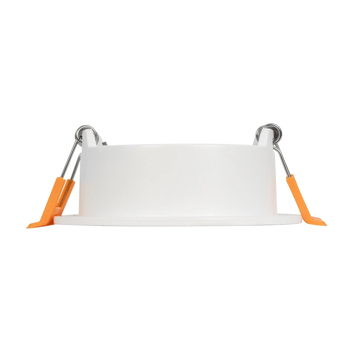 GLOBOSTAR® LAMDA 60894 Χωνευτή Στρόγγυλη Βάση Σποτ Οροφής/Μπάνιου για Λάμπα MR16/GU10 Αδιάβροχο IP65 - Λευκό Αλουμίνιο & Λευκό Γυαλί - Φ8.5 x Υ3.5cm / Q7.5cm - ledmania.gr