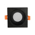 GLOBOSTAR® EPSILON 60895 Χωνευτή Τετράγωνη Βάση Σποτ Οροφής/Μπάνιου για Λάμπα MR16/GU10 Αδιάβροχο IP65 - Μαύρο Αλουμίνιο & Λευκό Γυαλί - Φ8.5 x Υ4.4cm / Q7.5 x 7.5cm - ledmania.gr
