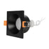 GLOBOSTAR® EPSILON 60895 Χωνευτή Τετράγωνη Βάση Σποτ Οροφής/Μπάνιου για Λάμπα MR16/GU10 Αδιάβροχο IP65 - Μαύρο Αλουμίνιο & Λευκό Γυαλί - Φ8.5 x Υ4.4cm / Q7.5 x 7.5cm - ledmania.gr