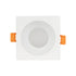 GLOBOSTAR® EPSILON 60896 Χωνευτή Τετράγωνη Βάση Σποτ Οροφής/Μπάνιου για Λάμπα MR16/GU10 Αδιάβροχο IP65 - Λευκό Αλουμίνιο & Λευκό Γυαλί - Φ8.5 x Υ4.4cm / Q7.5 x 7.5cm - ledmania.gr