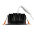 GLOBOSTAR® WATERA 60897 Χωνευτό Downlight Σποτ Panel LED 12W 1500lm 120° AC 220-240V Αδιάβροχο IP54 Ρυθμιζόμενο Λευκό CCT με Διακόπτη στο Σώμα 2700K/4500K/6000K Dimmable - Lumileds SMD Chip & TÜV SÜD Driver - Μαύρο Ματ - Μ10.8 x Π10.8 x Υ3.2cm / Q9cm -... - ledmania.gr