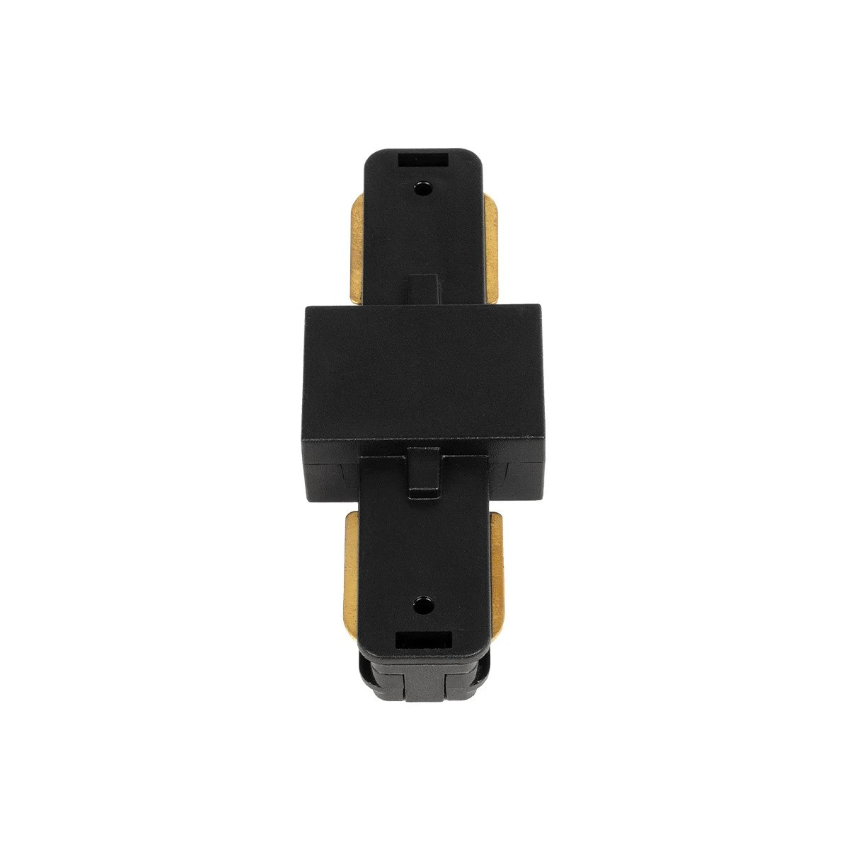 GLOBOSTAR® EUROTRACK-1PH 60903 Μονοφασικός Σύνδεσμος I Επέκτασης Ράγας 2 Καλωδίων 1L+1N για Σύστημα Ράγας Eurotrack-1PH AC 220-240V IP20 - Μαύρο Ματ - Μ9.3 x Π3.5 x Υ1.6cm - ledmania.gr