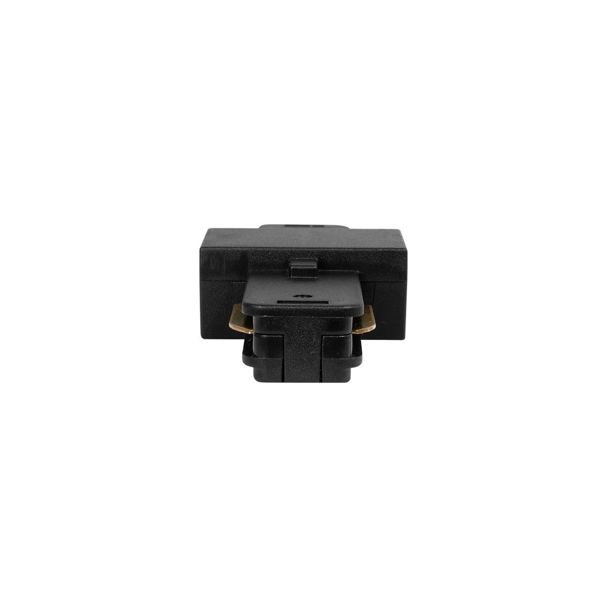 GLOBOSTAR® EUROTRACK-1PH 60903 Μονοφασικός Σύνδεσμος I Επέκτασης Ράγας 2 Καλωδίων 1L+1N για Σύστημα Ράγας Eurotrack-1PH AC 220-240V IP20 - Μαύρο Ματ - Μ9.3 x Π3.5 x Υ1.6cm - ledmania.gr