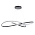 GloboStar® DEXTER 60917 Κρεμαστό Φωτιστικό Οροφής Design LED CCT 120W 13440lm 300° AC 220-240V - Εναλλαγή Φωτισμού μέσω Τηλεχειριστηρίου All In One Ψυχρό 6000k+Φυσικό 4500k+Θερμό 2700k Dimmable Φ103cm - Μαύρο - 3 Years Warranty - ledmania.gr