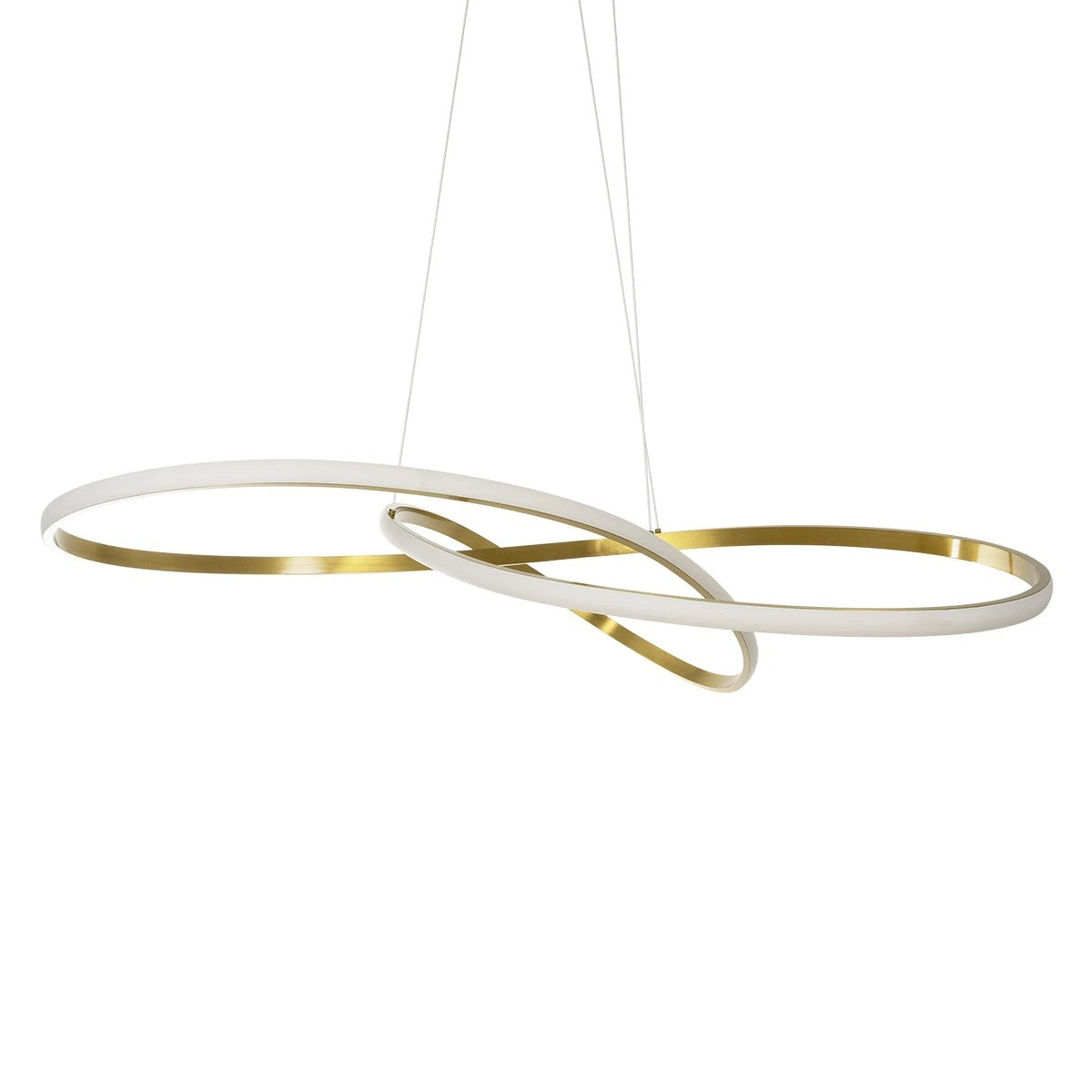 GLOBOSTAR® DEXTER 60920 Μοντέρνο Κρεμαστό Φωτιστικό Οροφής LED 120W 13440lm 300° AC 220-240V IP20 Ρυθμιζόμενο Λευκό CCT με Χειριστήριο από 2700K έως 6000K Dimmable - Lumileds SMD Chip - Χρυσό Βούρτσας - Μ103 x Π103 x Υ30cm - 3 Χρόνια Εγγύηση - ledmania.gr