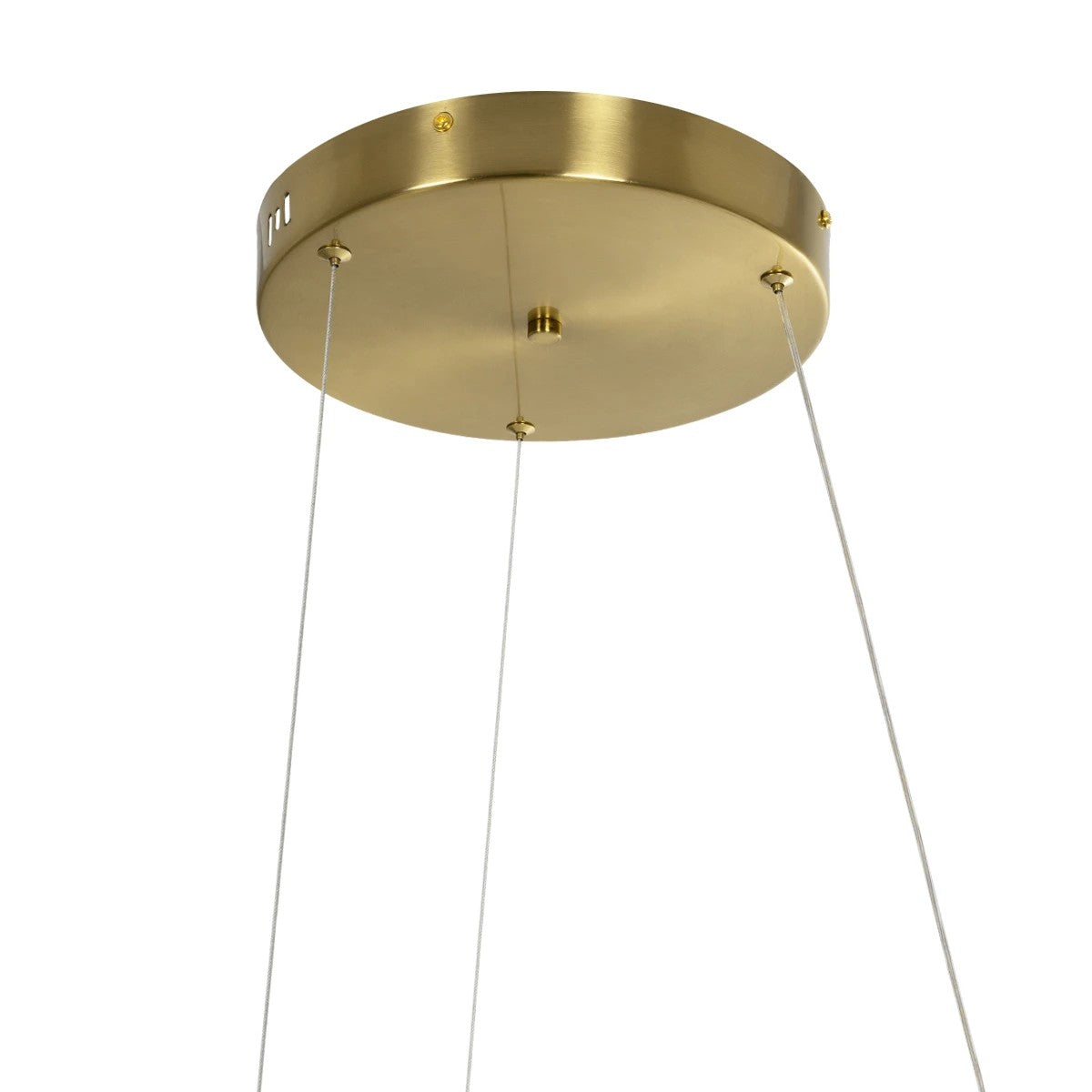 GLOBOSTAR® DEXTER 60920 Μοντέρνο Κρεμαστό Φωτιστικό Οροφής LED 120W 13440lm 300° AC 220-240V IP20 Ρυθμιζόμενο Λευκό CCT με Χειριστήριο από 2700K έως 6000K Dimmable - Lumileds SMD Chip - Χρυσό Βούρτσας - Μ103 x Π103 x Υ30cm - 3 Χρόνια Εγγύηση - ledmania.gr