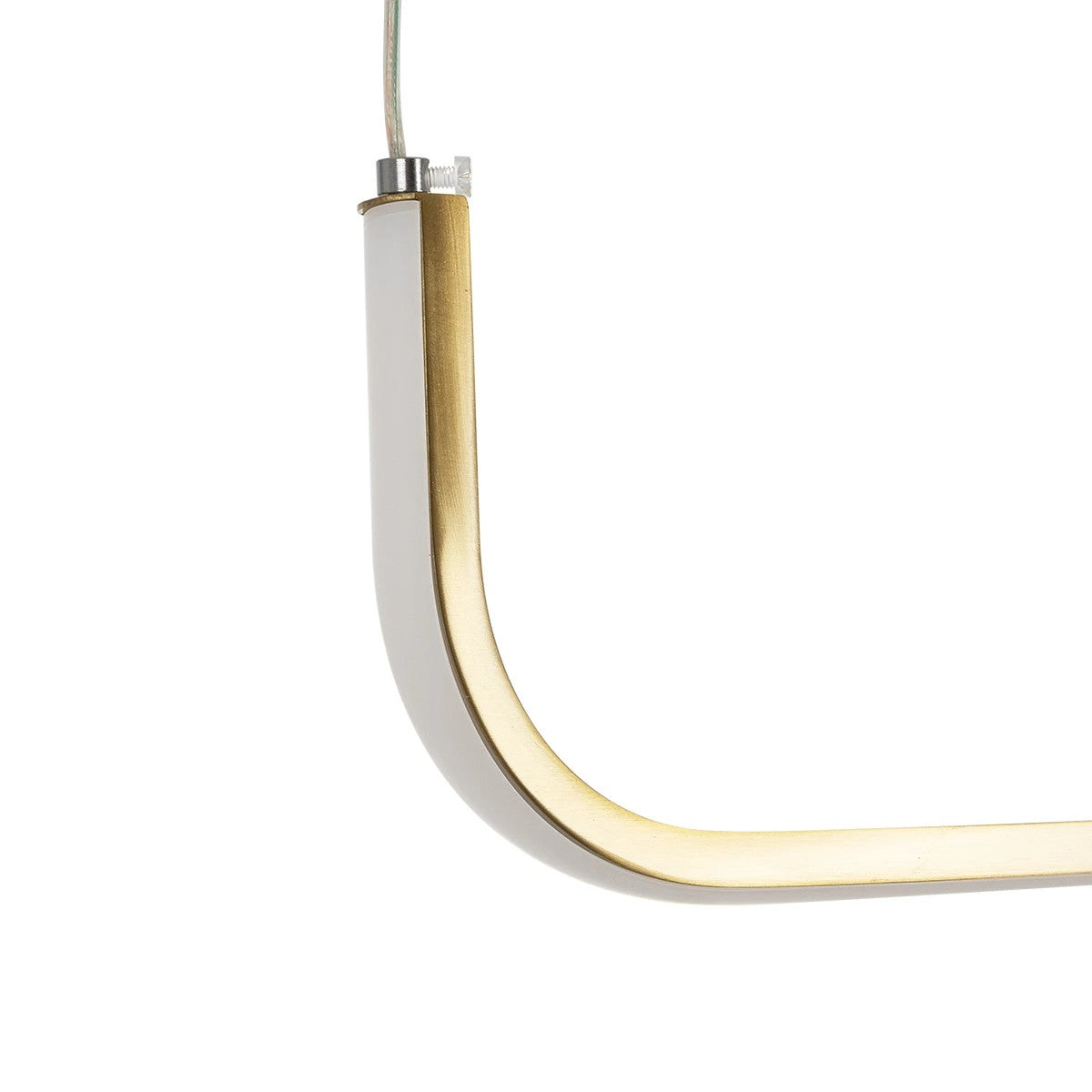 GLOBOSTAR® LINARIA 60923 Μοντέρνο Κρεμαστό Φωτιστικό Οροφής LED 36W 4150lm 180° AC 220-240V IP20 Ρυθμιζόμενο Λευκό CCT με Χειριστήριο από 2700K έως 6000K Dimmable - Lumileds SMD Chip - Χρυσό Βούρτσας - Μ120 x Π2 x Υ10cm - 3 Χρόνια Εγγύηση - ledmania.gr