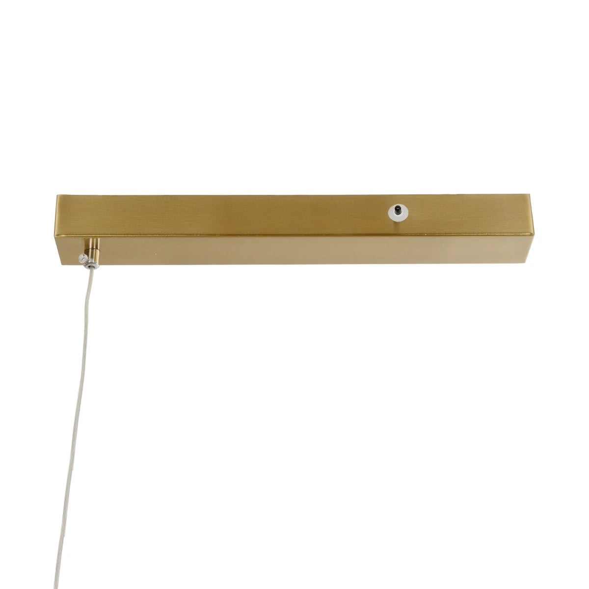 GLOBOSTAR® LINARIA 60923 Μοντέρνο Κρεμαστό Φωτιστικό Οροφής LED 36W 4150lm 180° AC 220-240V IP20 Ρυθμιζόμενο Λευκό CCT με Χειριστήριο από 2700K έως 6000K Dimmable - Lumileds SMD Chip - Χρυσό Βούρτσας - Μ120 x Π2 x Υ10cm - 3 Χρόνια Εγγύηση - ledmania.gr