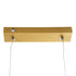 GLOBOSTAR® LINARIA DUO 60926 Μοντέρνο Κρεμαστό Φωτιστικό Οροφής LED 72W 8300lm 200° AC 220-240V IP20 Ρυθμιζόμενο Λευκό CCT με Χειριστήριο από 2700K έως 6000K Dimmable - Lumileds SMD Chip - Χρυσό Βούρτσας - Μ220 x Π4 x Υ25cm - 3 Χρόνια Εγγύηση - ledmania.gr