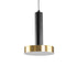 GLOBOSTAR® ZANE 60933 Κρεμαστό Φωτιστικό Design LED CCT 18W 2016lm 120° AC 220-240V IP20 - Εναλλαγή Φωτισμού μέσω Τηλεχειριστηρίου All In One Ψυχρό 6000k+Φυσικό 4500k+Θερμό 2700k Dimmable - Φ15 x Υ18cm - Μαύρο & Χρυσό - 3 Χρόνια Εγγύηση - ledmania.gr