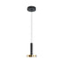 GLOBOSTAR® ZANE 60933 Κρεμαστό Φωτιστικό Design LED CCT 18W 2016lm 120° AC 220-240V IP20 - Εναλλαγή Φωτισμού μέσω Τηλεχειριστηρίου All In One Ψυχρό 6000k+Φυσικό 4500k+Θερμό 2700k Dimmable - Φ15 x Υ18cm - Μαύρο & Χρυσό - 3 Χρόνια Εγγύηση - ledmania.gr