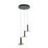 GLOBOSTAR® ZANE 60934 Κρεμαστό Φωτιστικό Design LED CCT 54W 6048lm 120° AC 220-240V IP20 - Εναλλαγή Φωτισμού μέσω Τηλεχειριστηρίου All In One Ψυχρό 6000k+Φυσικό 4500k+Θερμό 2700k Dimmable - Φ60 x Υ18cm - Μαύρο & Χρυσό - 3 Χρόνια Εγγύηση - ledmania.gr