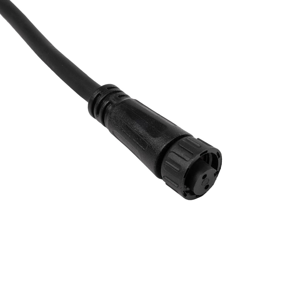 GLOBOSTAR® CONNECTOR 60954 2 Pin Καλώδιο/Επέκταση Τ 1 Μέτρου με Είσοδο 1 x Αρσενικό Βύσμα & Έξοδο 2 x Θηλυκά Βύσματα Αδιάβροχο IP68 - Μαύρο - Μ100 x Π2 x Υ2cm