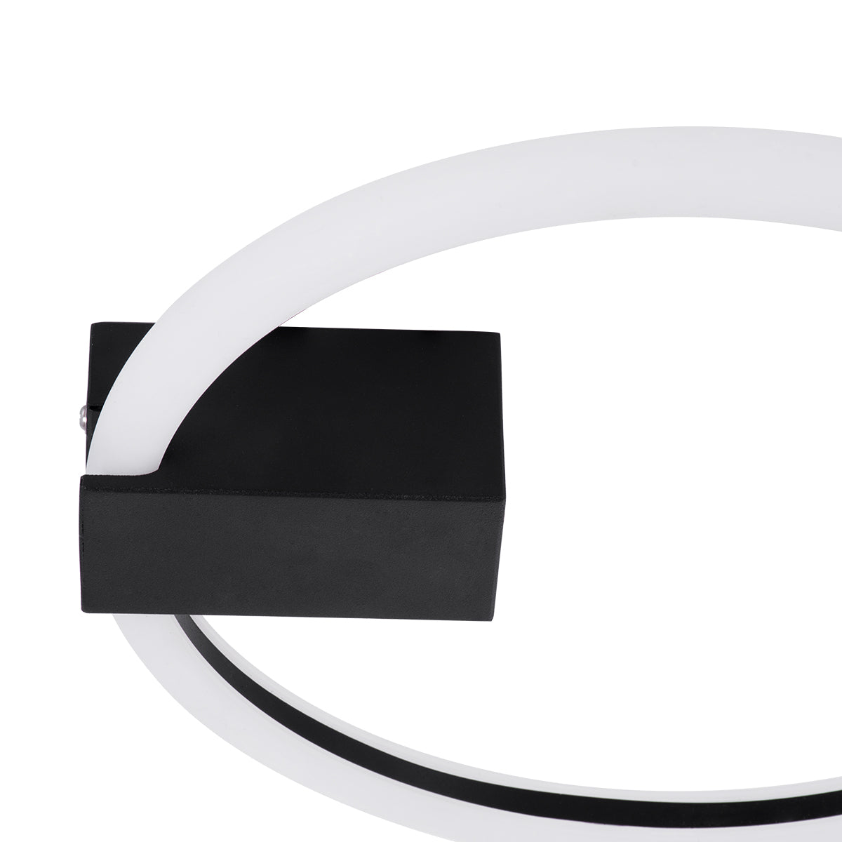 GloboStar® CINDERELLA 60976 Φωτιστικό Οροφής Δαχτυλίδι-Κύκλος LED CCT 16W 1792lm 360° AC 220-240V - Εναλλαγή Φωτισμού μέσω Διακόπτη On/Off All In One Ψυχρό 6000k+Φυσικό 4500k+Θερμό 2700k Φ28cm - Μαύρο - 3 Years Warranty - ledmania.gr