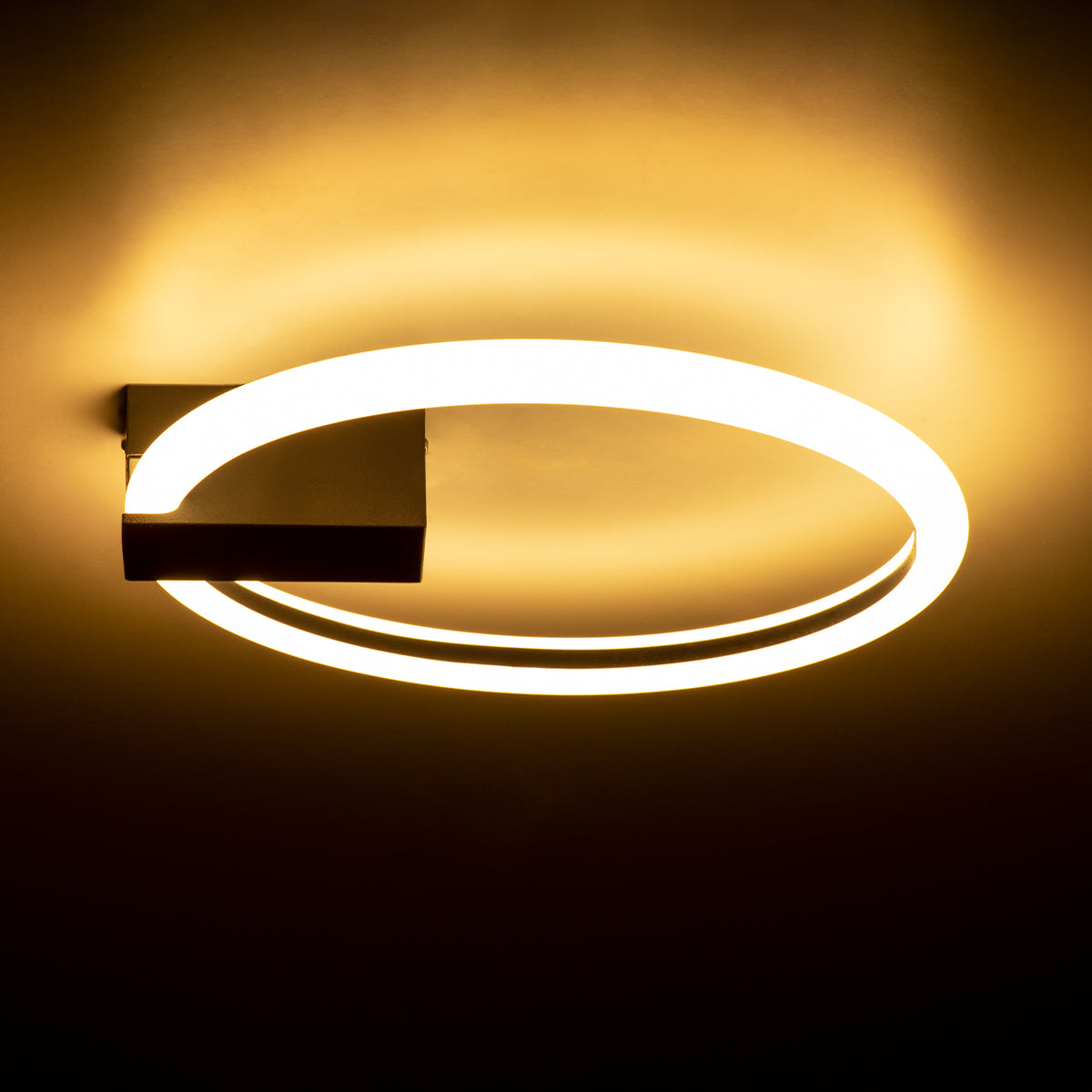 GloboStar® CINDERELLA 60976 Φωτιστικό Οροφής Δαχτυλίδι-Κύκλος LED CCT 16W 1792lm 360° AC 220-240V - Εναλλαγή Φωτισμού μέσω Διακόπτη On/Off All In One Ψυχρό 6000k+Φυσικό 4500k+Θερμό 2700k Φ28cm - Μαύρο - 3 Years Warranty - ledmania.gr