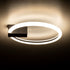 GloboStar® CINDERELLA 60976 Φωτιστικό Οροφής Δαχτυλίδι-Κύκλος LED CCT 16W 1792lm 360° AC 220-240V - Εναλλαγή Φωτισμού μέσω Διακόπτη On/Off All In One Ψυχρό 6000k+Φυσικό 4500k+Θερμό 2700k Φ28cm - Μαύρο - 3 Years Warranty - ledmania.gr