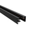 GLOBOSTAR® EUROTRACK-1PH 60984-3M Μονοφασική Ράγα 2 Καλωδίων 1L+1N για Σύστημα Ράγας Eurotrack-1PH AC 220-240V IP20 - Μαύρο Ματ - Μ300 x Π3.6 x Υ2cm - ledmania.gr