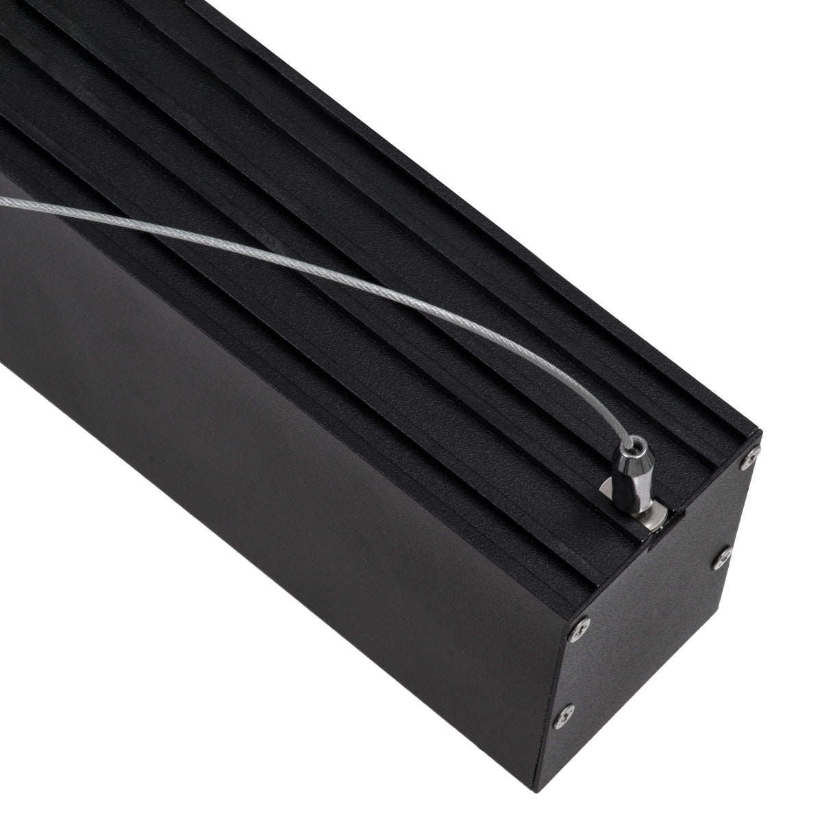 GloboStar® ORION 61030-P Γραμμικό Κρεμαστό Φωτιστικό Linear LED CCT 72W 8600lm 120° AC 220-240V Μ120 x Π5.5 x Υ7cm - Εναλλαγή Φωτισμού μέσω Τηλεχειριστηρίου All In One Ψυχρό 6000k+Φυσικό 4500k+Θερμό 2700k Dimmable - Μαύρο - 3 Years Warranty