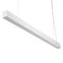 GloboStar® ORION 61031-P Γραμμικό Κρεμαστό Φωτιστικό Linear LED CCT 72W 8600lm 120° AC 220-240V Μ120 x Π5.5 x Υ7cm - Εναλλαγή Φωτισμού μέσω Τηλεχειριστηρίου All In One Ψυχρό 6000k+Φυσικό 4500k+Θερμό 2700k Dimmable - Λευκό - 3 Years Warranty