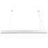 GloboStar® ORION 61031-P Γραμμικό Κρεμαστό Φωτιστικό Linear LED CCT 72W 8600lm 120° AC 220-240V Μ120 x Π5.5 x Υ7cm - Εναλλαγή Φωτισμού μέσω Τηλεχειριστηρίου All In One Ψυχρό 6000k+Φυσικό 4500k+Θερμό 2700k Dimmable - Λευκό - 3 Years Warranty