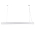 GloboStar® ORION 61031-P Γραμμικό Κρεμαστό Φωτιστικό Linear LED CCT 72W 8600lm 120° AC 220-240V Μ120 x Π5.5 x Υ7cm - Εναλλαγή Φωτισμού μέσω Τηλεχειριστηρίου All In One Ψυχρό 6000k+Φυσικό 4500k+Θερμό 2700k Dimmable - Λευκό - 3 Years Warranty