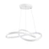 GLOBOSTAR® DEXTER 61050 Μοντέρνο Κρεμαστό Φωτιστικό Οροφής LED 72W 8064lm 300° AC 220-240V IP20 Ρυθμιζόμενο Λευκό CCT με Χειριστήριο από 2700K έως 6000K Dimmable - Lumileds SMD Chip - Λευκό Ματ - Μ56 x Π56 x Υ14cm - 3 Χρόνια Εγγύηση - ledmania.gr