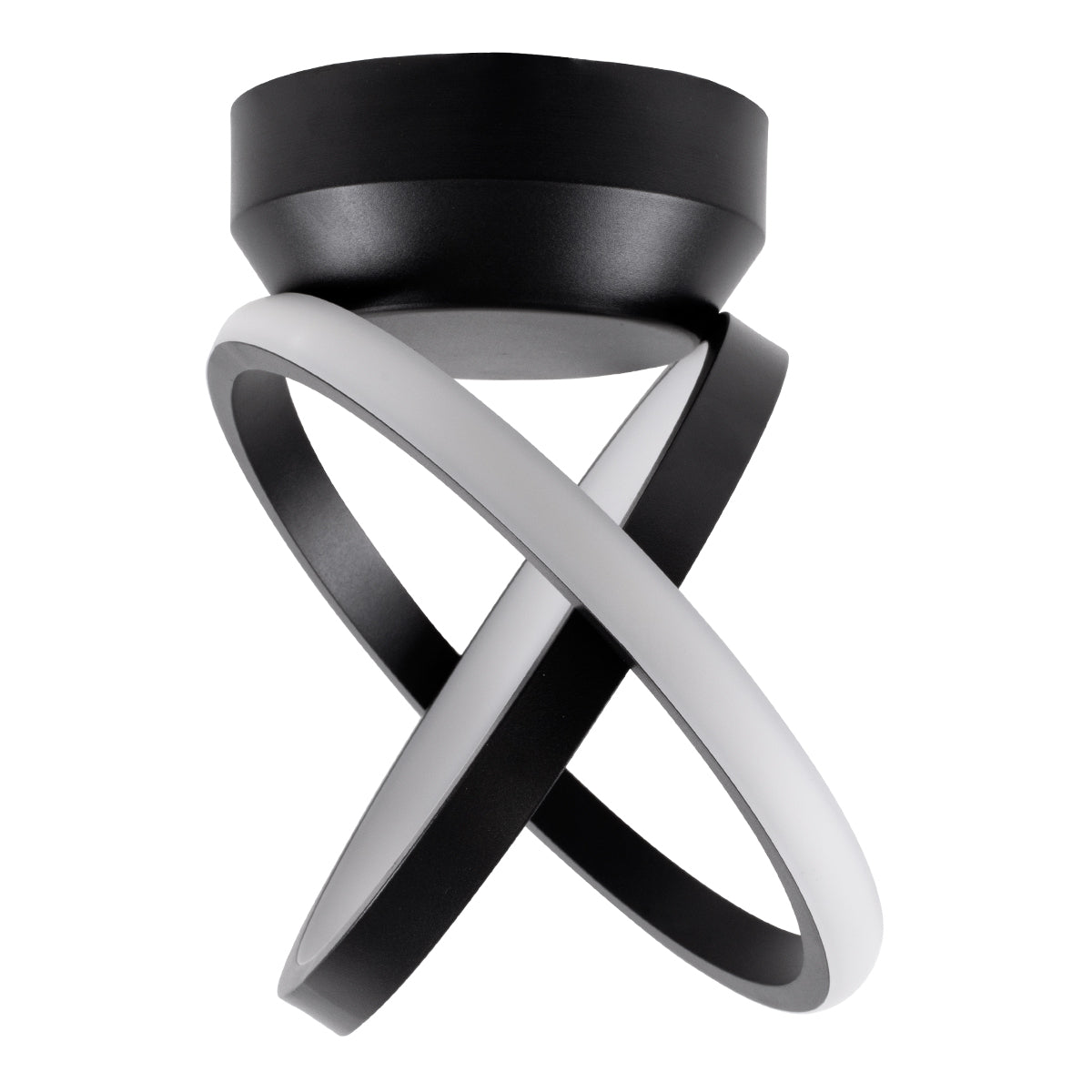 GLOBOSTAR® AMELIA 61052 Μοντέρνο Φωτιστικό Οροφής LED 20W 2400lm 300° AC 220-240V IP20 Ρυθμιζόμενο Λευκό CCT με On/Off 2700K/4500K/6000K - Lumileds SMD Chip - Μαύρο Ματ - Μ24.5 x Π16 x Υ25cm - 3 Χρόνια Εγγύηση