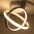 GloboStar® AMELIA 61053 Φωτιστικό Οροφής Design LED CCT 20W 2400lm 300° AC 220-240V - Εναλλαγή Φωτισμού μέσω Διακόπτη On/Off All In One Ψυχρό 6000k+Φυσικό 4500k+Θερμό 2700k Μ24.5 x Π16 x Υ25cm - Λευκό - ledmania.gr