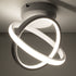 GloboStar® AMELIA 61053 Φωτιστικό Οροφής Design LED CCT 20W 2400lm 300° AC 220-240V - Εναλλαγή Φωτισμού μέσω Διακόπτη On/Off All In One Ψυχρό 6000k+Φυσικό 4500k+Θερμό 2700k Μ24.5 x Π16 x Υ25cm - Λευκό - ledmania.gr