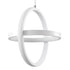 GloboStar® ALICE 61056 Κρεμαστό Φωτιστικό Οροφής Design LED CCT 20W 2400lm 300° AC 220-240V - Εναλλαγή Φωτισμού μέσω Διακόπτη On/Off All In One Ψυχρό 6000k+Φυσικό 4500k+Θερμό 2700k Μ25 x Π22 x Υ25cm - Λευκό - ledmania.gr