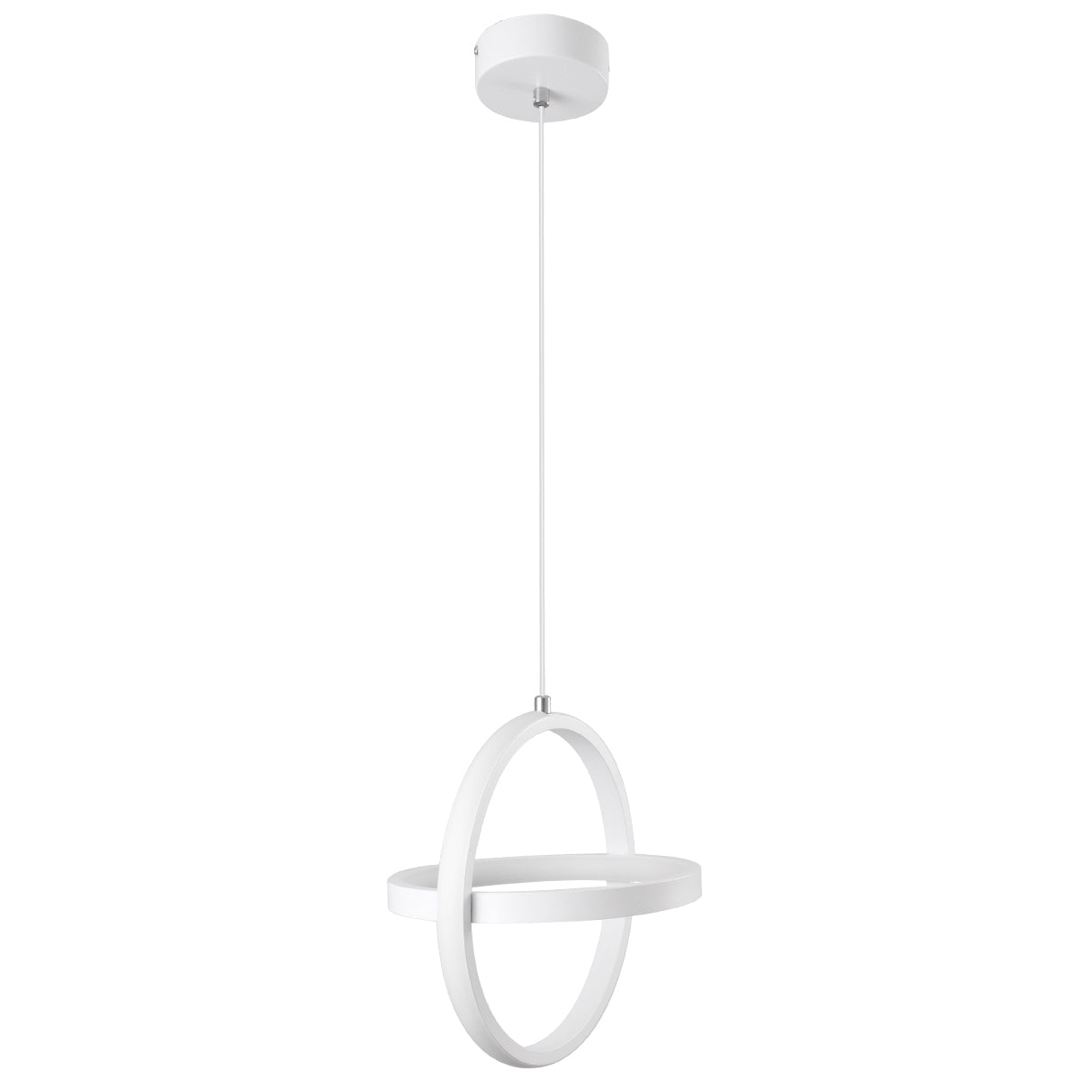 GloboStar® ALICE 61056 Κρεμαστό Φωτιστικό Οροφής Design LED CCT 20W 2400lm 300° AC 220-240V - Εναλλαγή Φωτισμού μέσω Διακόπτη On/Off All In One Ψυχρό 6000k+Φυσικό 4500k+Θερμό 2700k Μ25 x Π22 x Υ25cm - Λευκό - ledmania.gr