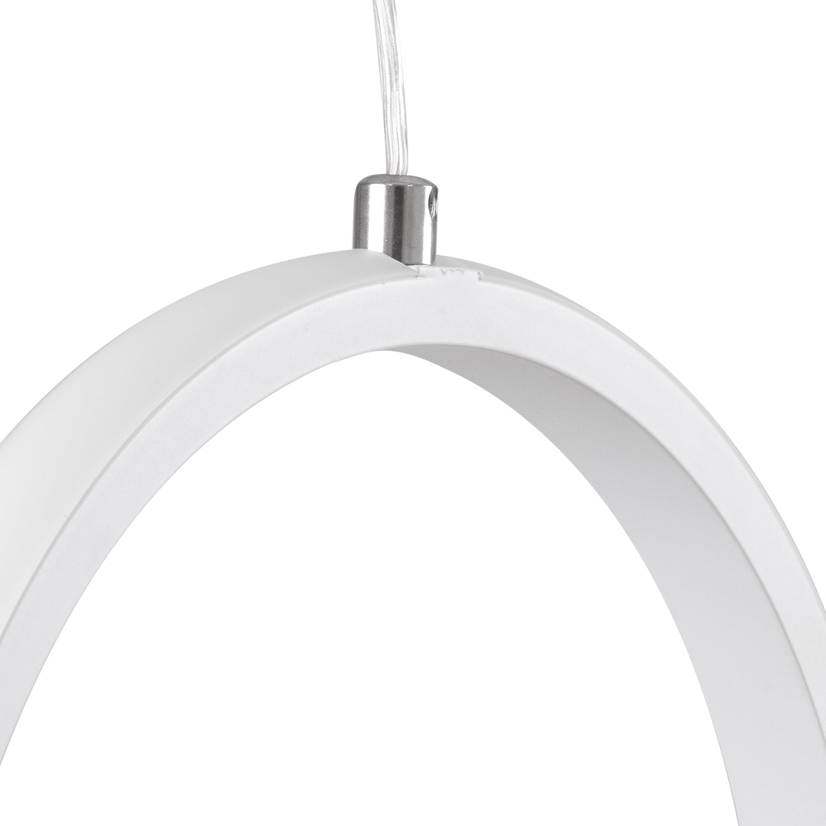 GloboStar® ALICE 61056 Κρεμαστό Φωτιστικό Οροφής Design LED CCT 20W 2400lm 300° AC 220-240V - Εναλλαγή Φωτισμού μέσω Διακόπτη On/Off All In One Ψυχρό 6000k+Φυσικό 4500k+Θερμό 2700k Μ25 x Π22 x Υ25cm - Λευκό - ledmania.gr