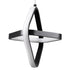 GloboStar® ROSE 61064 Κρεμαστό Φωτιστικό Οροφής Design LED CCT 22W 2640lm 300° AC 220-240V - Εναλλαγή Φωτισμού μέσω Διακόπτη On/Off All In One Ψυχρό 6000k+Φυσικό 4500k+Θερμό 2700k Μ24 x Π22 x Υ24cm - Μαύρο - ledmania.gr