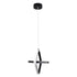 GloboStar® ROSE 61064 Κρεμαστό Φωτιστικό Οροφής Design LED CCT 22W 2640lm 300° AC 220-240V - Εναλλαγή Φωτισμού μέσω Διακόπτη On/Off All In One Ψυχρό 6000k+Φυσικό 4500k+Θερμό 2700k Μ24 x Π22 x Υ24cm - Μαύρο - ledmania.gr