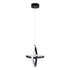 GloboStar® ROSE 61064 Κρεμαστό Φωτιστικό Οροφής Design LED CCT 22W 2640lm 300° AC 220-240V - Εναλλαγή Φωτισμού μέσω Διακόπτη On/Off All In One Ψυχρό 6000k+Φυσικό 4500k+Θερμό 2700k Μ24 x Π22 x Υ24cm - Μαύρο - ledmania.gr
