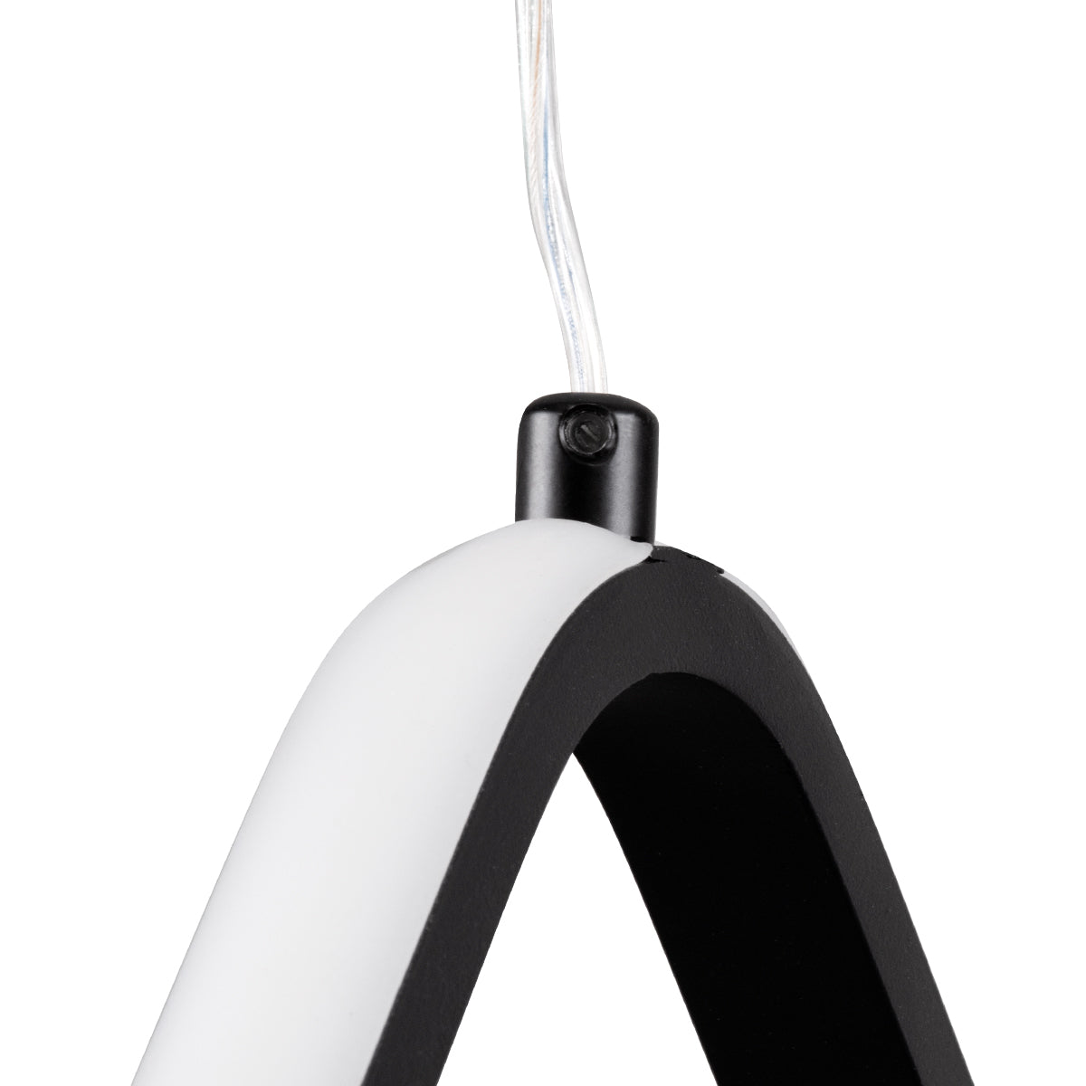 GloboStar® ROSE 61064 Κρεμαστό Φωτιστικό Οροφής Design LED CCT 22W 2640lm 300° AC 220-240V - Εναλλαγή Φωτισμού μέσω Διακόπτη On/Off All In One Ψυχρό 6000k+Φυσικό 4500k+Θερμό 2700k Μ24 x Π22 x Υ24cm - Μαύρο - ledmania.gr