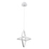 GloboStar® ROSE 61065 Κρεμαστό Φωτιστικό Οροφής Design LED CCT 22W 2640lm 300° AC 220-240V - Εναλλαγή Φωτισμού μέσω Διακόπτη On/Off All In One Ψυχρό 6000k+Φυσικό 4500k+Θερμό 2700k Μ24 x Π22 x Υ24cm - Λευκό - ledmania.gr