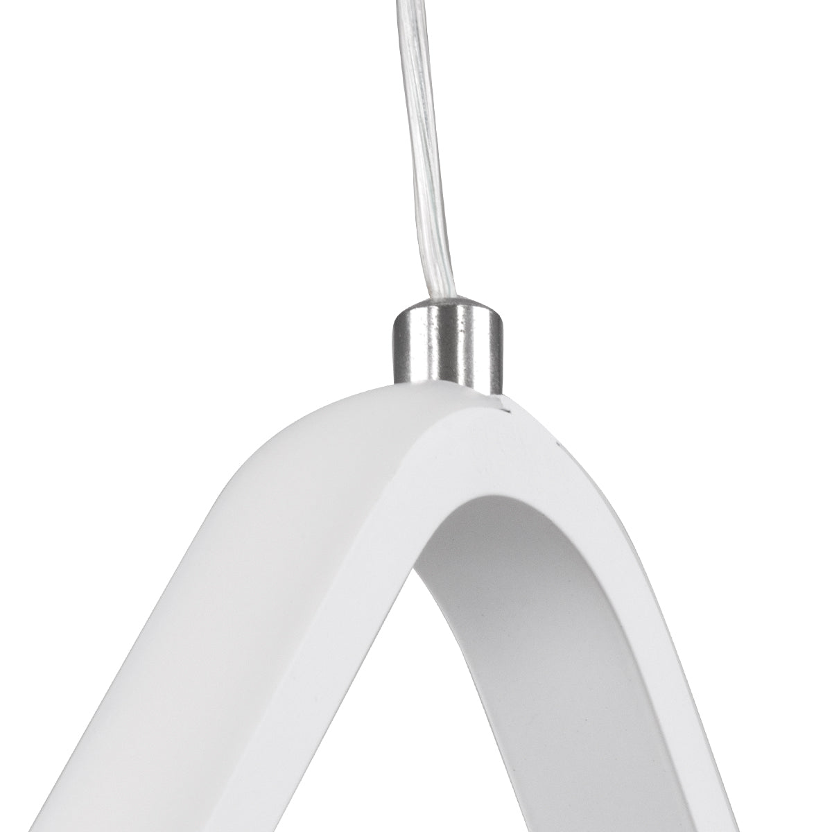 GloboStar® ROSE 61065 Κρεμαστό Φωτιστικό Οροφής Design LED CCT 22W 2640lm 300° AC 220-240V - Εναλλαγή Φωτισμού μέσω Διακόπτη On/Off All In One Ψυχρό 6000k+Φυσικό 4500k+Θερμό 2700k Μ24 x Π22 x Υ24cm - Λευκό - ledmania.gr