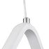 GloboStar® ROSE 61065 Κρεμαστό Φωτιστικό Οροφής Design LED CCT 22W 2640lm 300° AC 220-240V - Εναλλαγή Φωτισμού μέσω Διακόπτη On/Off All In One Ψυχρό 6000k+Φυσικό 4500k+Θερμό 2700k Μ24 x Π22 x Υ24cm - Λευκό - ledmania.gr