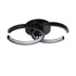 GloboStar® EVA 61067 Φωτιστικό Οροφής Design LED CCT 16W 1920lm 300° AC 220-240V - Εναλλαγή Φωτισμού μέσω Διακόπτη On/Off All In One Ψυχρό 6000k+Φυσικό 4500k+Θερμό 2700k Μ33 x Π21 x Υ7cm - Μαύρο - ledmania.gr