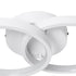 GloboStar® EVA 61068 Φωτιστικό Οροφής Design LED CCT 16W 1920lm 300° AC 220-240V - Εναλλαγή Φωτισμού μέσω Διακόπτη On/Off All In One Ψυχρό 6000k+Φυσικό 4500k+Θερμό 2700k Μ33 x Π21 x Υ7cm - Λευκό - ledmania.gr