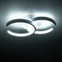 GloboStar® EVA 61068 Φωτιστικό Οροφής Design LED CCT 16W 1920lm 300° AC 220-240V - Εναλλαγή Φωτισμού μέσω Διακόπτη On/Off All In One Ψυχρό 6000k+Φυσικό 4500k+Θερμό 2700k Μ33 x Π21 x Υ7cm - Λευκό - ledmania.gr