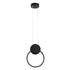 GLOBOSTAR® CYCLOS 61073 Μοντέρνο Κρεμαστό Φωτιστικό Οροφής LED 9W 1080lm 300° AC 220-240V IP20 Ρυθμιζόμενο Λευκό CCT με On/Off 2700K/4500K/6000K - Lumileds SMD Chip - Μαύρο Ματ - Μ21 x Π2.3 x Υ26.5cm - 3 Χρόνια Εγγύηση - ledmania.gr