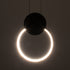 GLOBOSTAR® CYCLOS 61073 Μοντέρνο Κρεμαστό Φωτιστικό Οροφής LED 9W 1080lm 300° AC 220-240V IP20 Ρυθμιζόμενο Λευκό CCT με On/Off 2700K/4500K/6000K - Lumileds SMD Chip - Μαύρο Ματ - Μ21 x Π2.3 x Υ26.5cm - 3 Χρόνια Εγγύηση - ledmania.gr