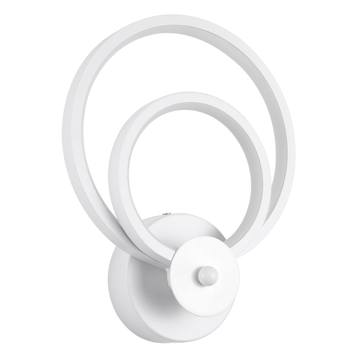 GloboStar® FREDDIE 61077 Φωτιστικό Τοίχου - Απλίκα Design LED CCT 15W 1800lm 300° AC 220-240V - Εναλλαγή Φωτισμού μέσω Διακόπτη On/Off All In One Ψυχρό 6000k+Φυσικό 4500k+Θερμό 2700k Μ20 x Π7.5 x Υ25cm - Λευκό - ledmania.gr